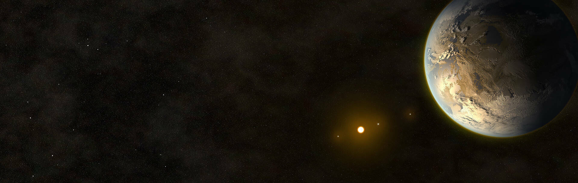Artist rendering of an exoplanet system