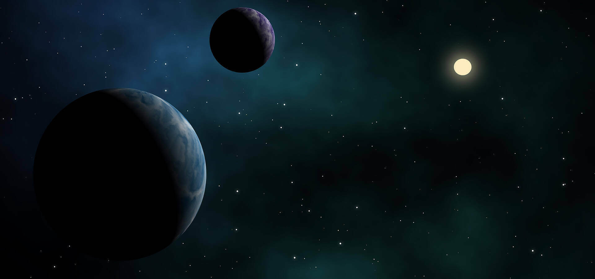 Artist rendering of exoplanets
